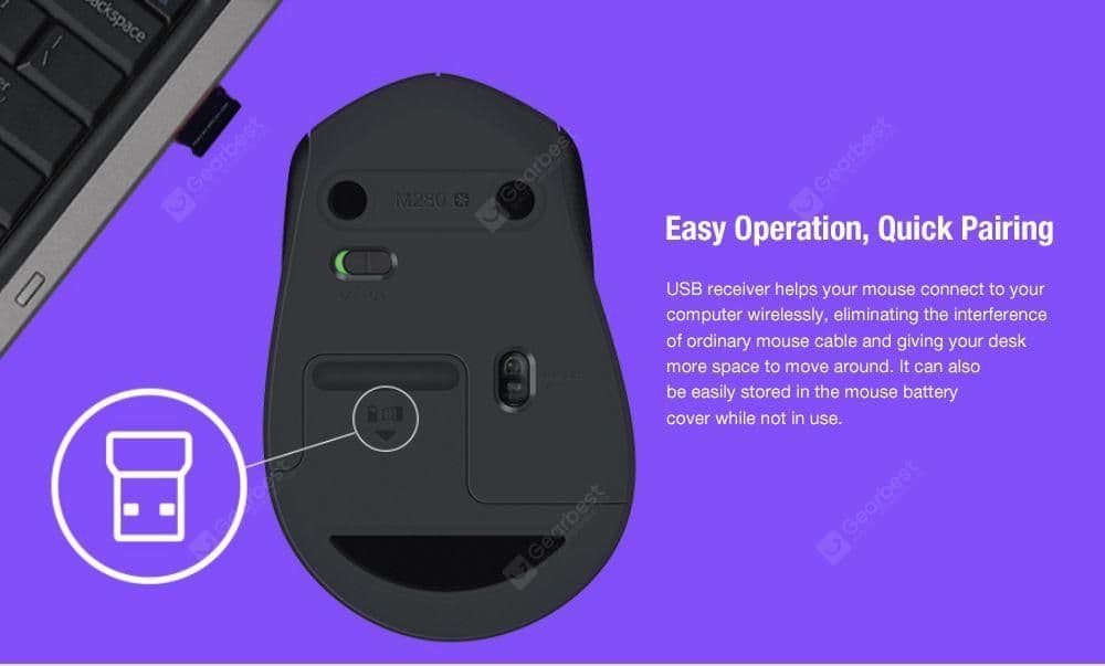 LOGITECH M280 Беспроводная мышь Логитеч М280 — 7