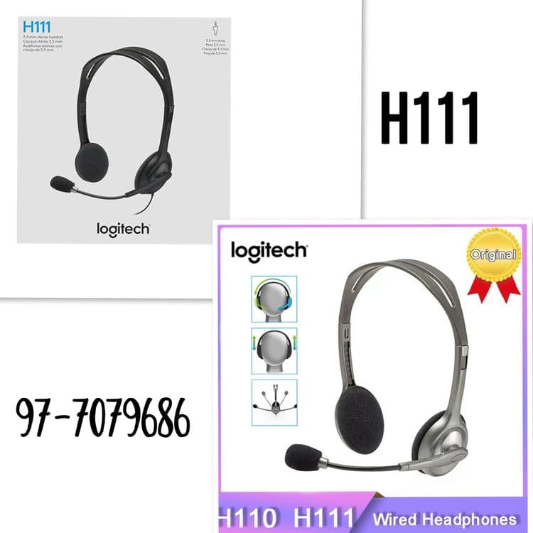 Logitech h390. Logitech h340. Logitech h111. — 7