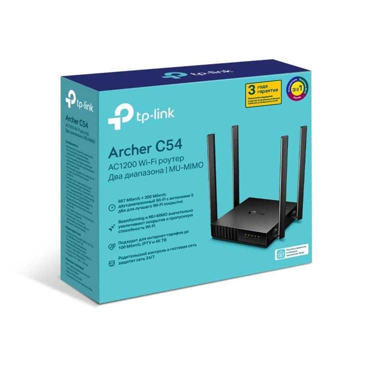 Wi-Fi роутер - TP-LINK Archer C54 AC1200 Dual-Band — 3
