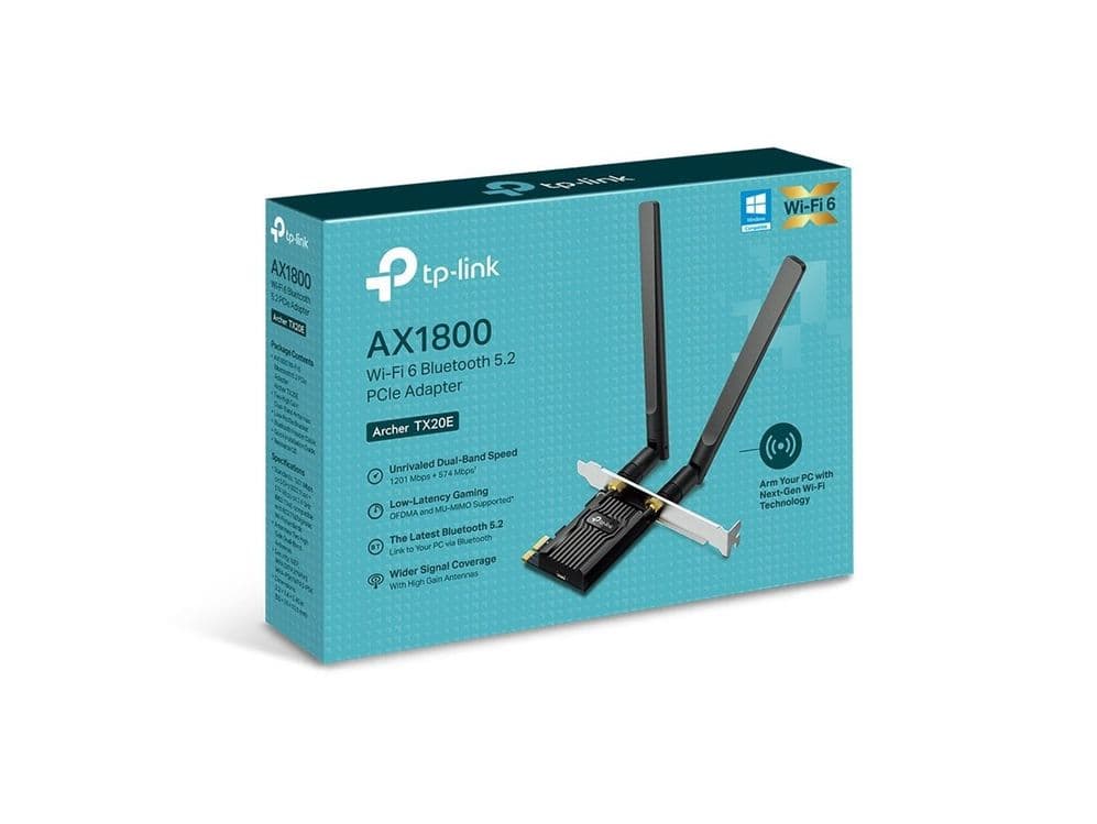 # Скидка! TPlink Archer TX20E AX1800 WiFi6 BT5.2 адаптер PCI-E Adapter — 1