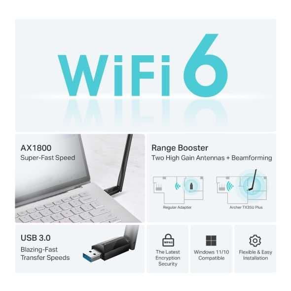 USB с поддержкой Wi‑Fi TP-Link Archer X20U/Plus/H/30U Plus/35U Plus+ — 15