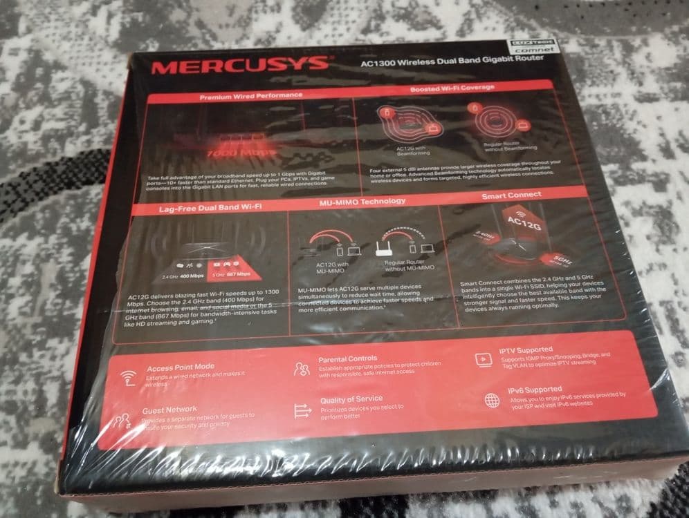 Mercusys AC1300 ac 12G wi-fi router sotiladi вай фай роутер сотилади — 7