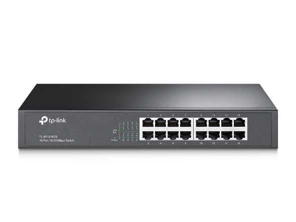 16-портовый мегабитный энергосберегающий коммутатор Tp Link SF1016DS — 2