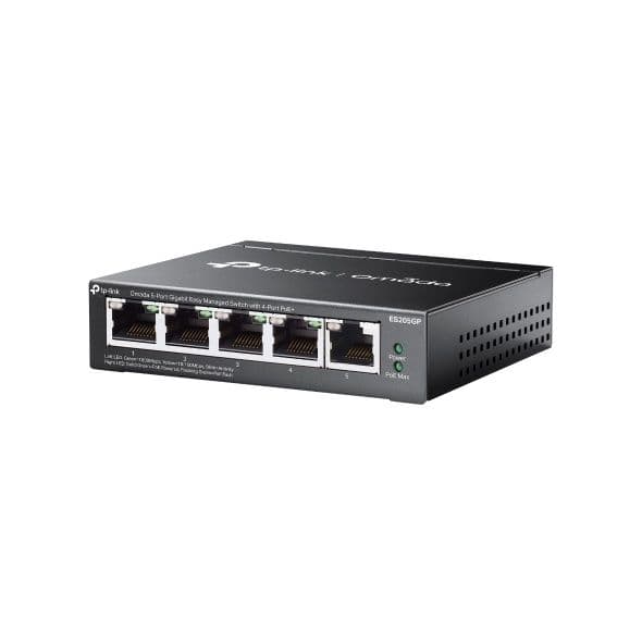 # TPLink ES205GP 5 Port Gigabit 4 port PoE+ Switch Гигабитный PoE Свич — 8