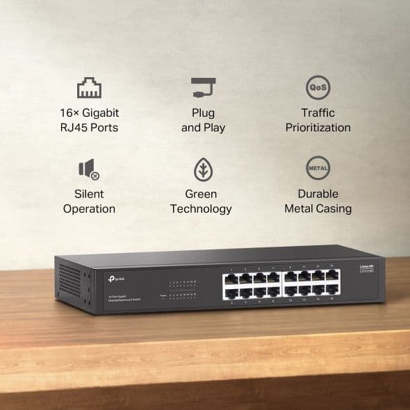 # 16port TPLink LS1016G LiteWave Hub Switch Gigabit Коммутатор Свич — 13