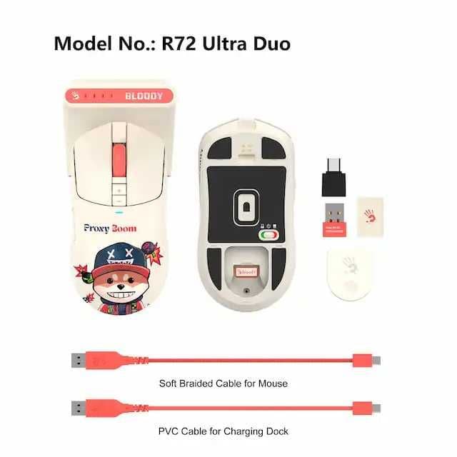 A4Tech Bloody  R72 ULTRA DUO RENEGADE MIDNIGHT Беспроводная мышь + — 5