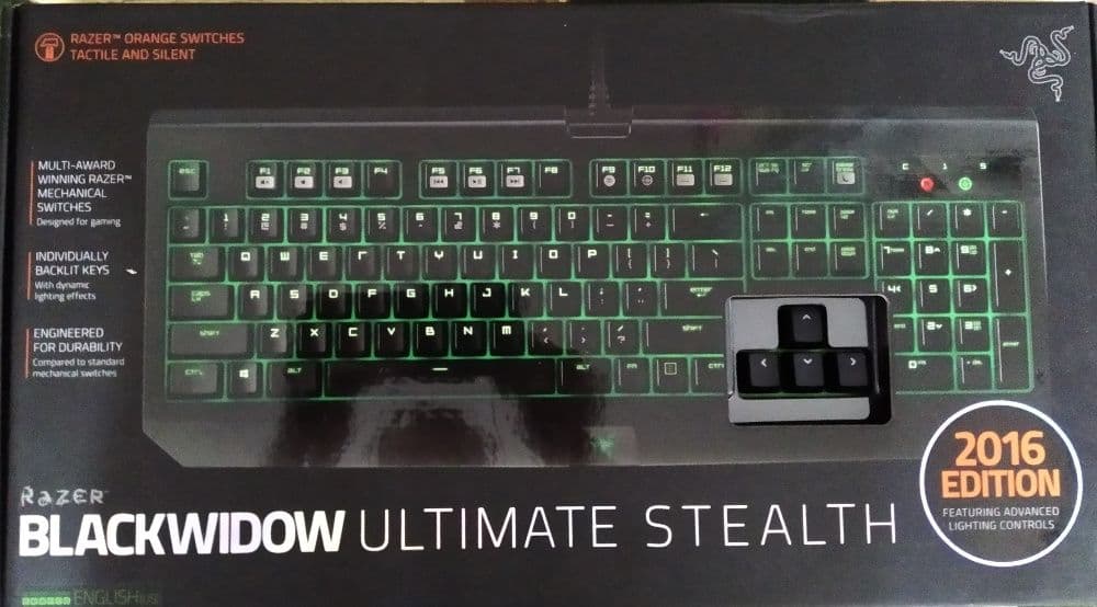 Razer BlackWidow Ultimate Stealth 2016 Orange Switch — 1