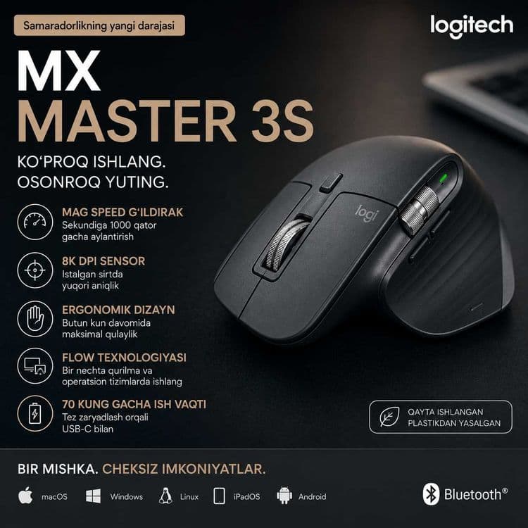 Logitech MX Master 3S B — 2