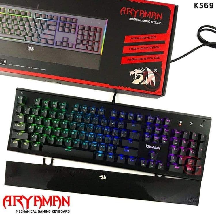 Redragon Aryaman RGB/Hot-Swap/Свитчи Blue Механическая Клавиатура — 13