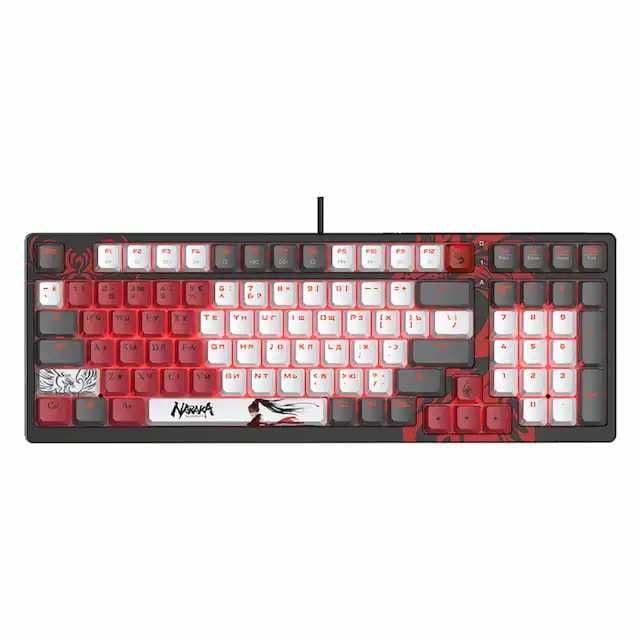 Проводная мех-ская игровая клавиатура Bloody S98 NARAKA RED SWITCH + — 1