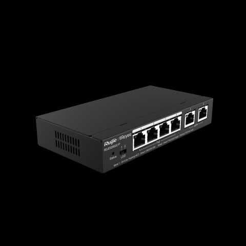 6-порт. гигабит управляемый PoE смарт-коммутатор Ruijie RG-ES206GC-P — 4
