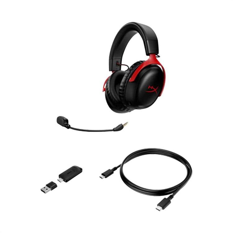 SALE Наушники беспроводная гарнитура HyperX Cloud III Black+Red+ — 8