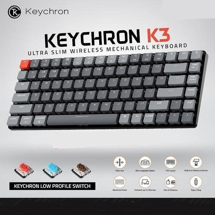 Keychron K3 V2 RU/ENG! с подсветкой Механическая Клавиатура — 4