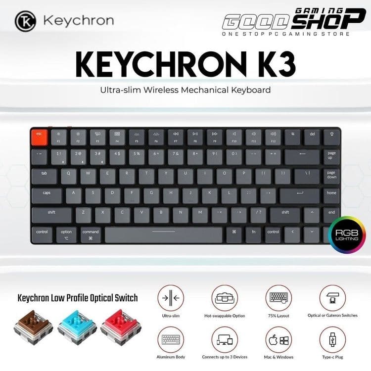 Keychron K3 V2 RU/ENG! с подсветкой Механическая Клавиатура — 7