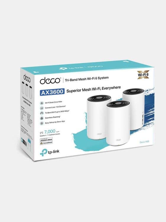 TP-Link Deco Х60/X68 (1-pack) / AX3600 Mesh-\ Wi-Fi6 Роутер+ — 1