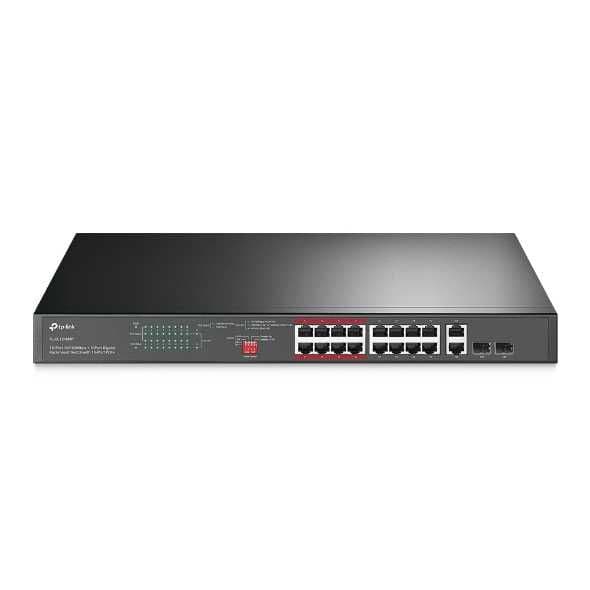 16 портовый PoE свич на 10/100 Мбит/с и 2 гигабит TP-LINK TL-SL1218MP — 6