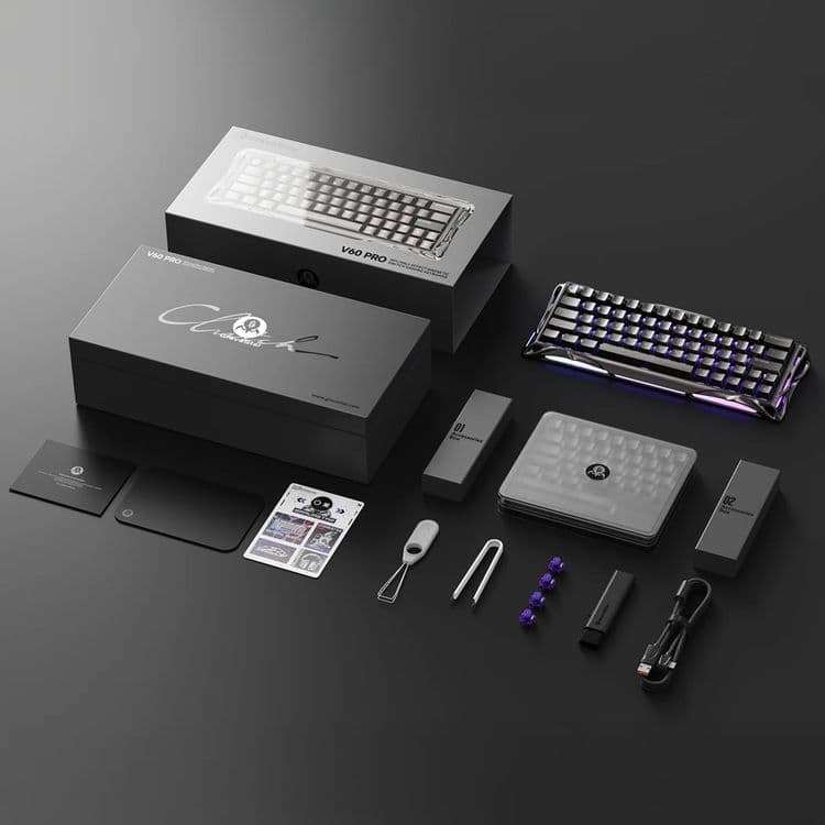 Mercury V60 Pro Deluxe Edition – Dual Keycap Gift Box Set — 5