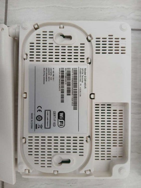 WIFI router Model: EG8145V5 va HG8546M — 10