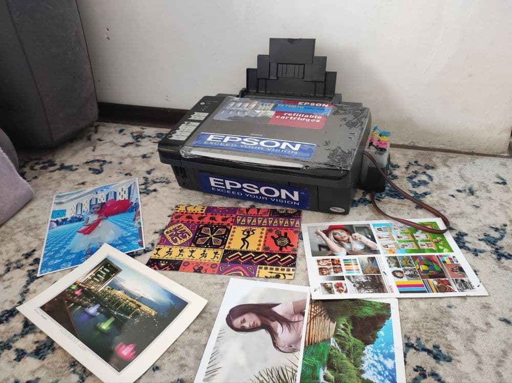Epson 7300 rangli kopiya skanerli printer aybi yoq xarajat yoq idialni — 15
