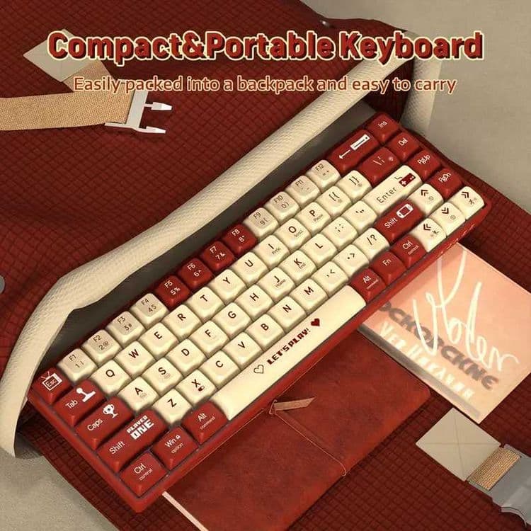 Keyboard,Klaviatura AJAZZ AK680 simli,qizil switch,red switch — 2