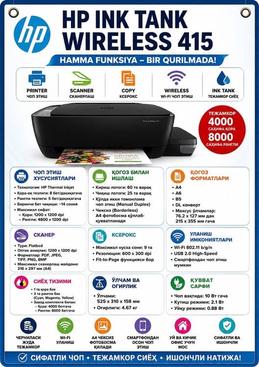 HP Ink Tank Wireless 415 — 1