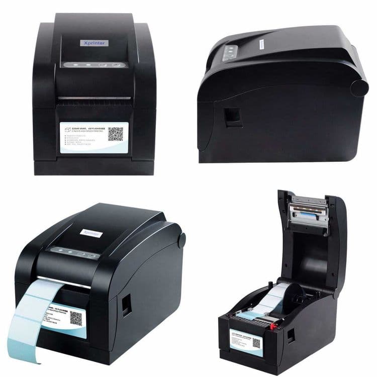 Xprinter XP-350B (USB + Serial) — Barcode printer | Rasmiy NDS bilan — 2