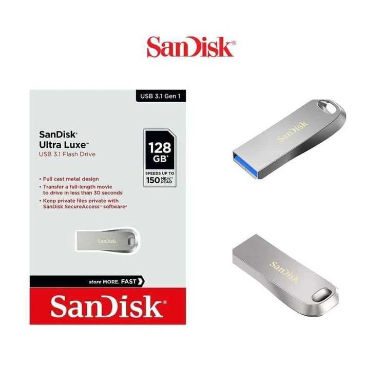 флешка Sandisk Ultra Luxe до 128GB USB — 4