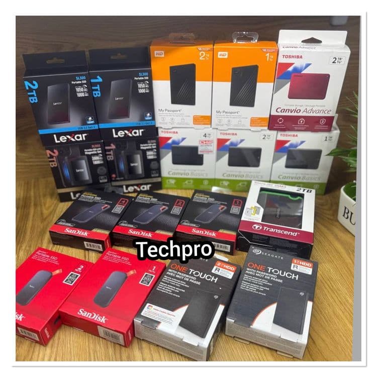Новый. Transcend 1t/2tb.4tb. Toshiba 1/2tb. Seagate 1/2tb. Lexar. — 4