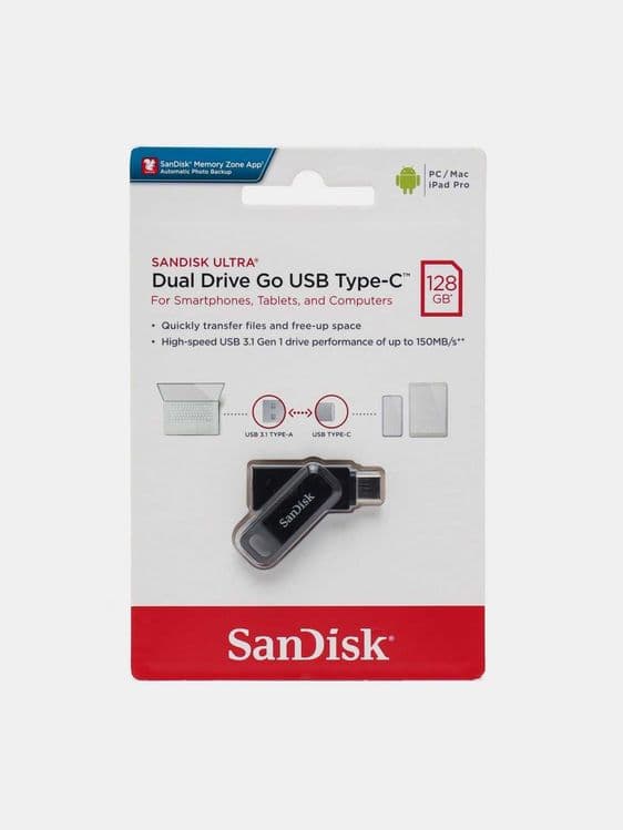 Флешкa SanDisk Ultra Dual Drive Go USB Type-c до 512гб — 4