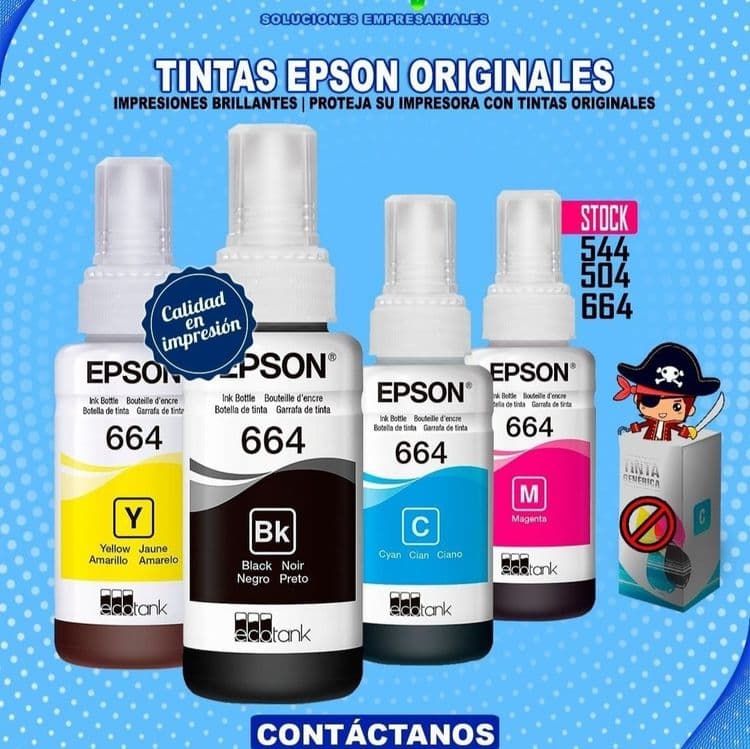 Оригинал! (4шт) Чернила и краска Epson 664,103,108 для Принтера — 11