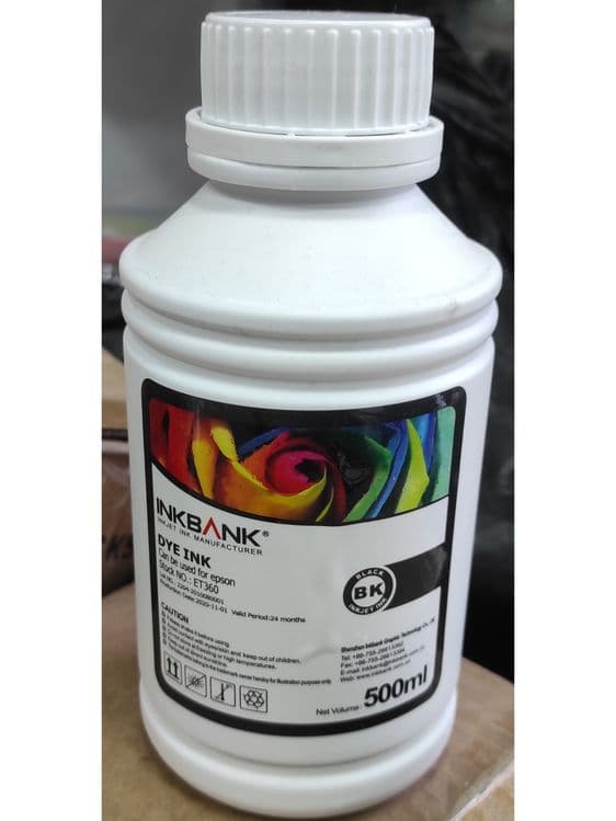 Краска для принтера 500ml черный цвет и другие.. — 2