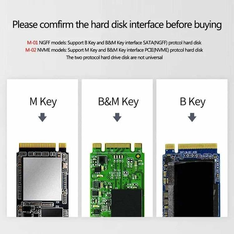 Корпус Lenovo M2 SSD, M01 NGFF SATA 6Gbps — 6
