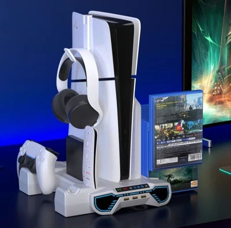 Зарядная докстанция для геймпада приставка с охлаждением PlayStation 5 — 3