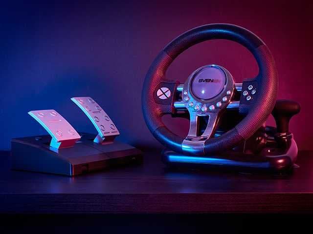 Игровой руль с поддержкой Windows / PS-3/4 / XB1 и рычагом — 1