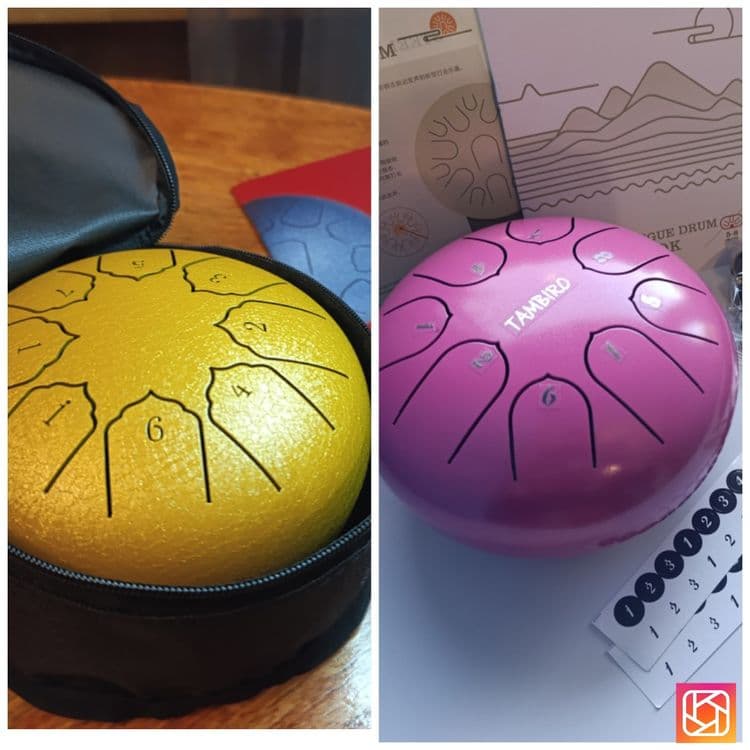 Срочно Скидка!Ручной барабан глюкофон,hand pan , жёлтый и розовый — 1