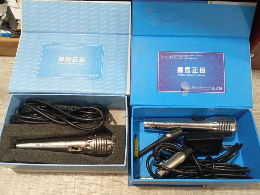 Xingma микрофоны 2 штуки никельные один с дистанционным блоком — 2