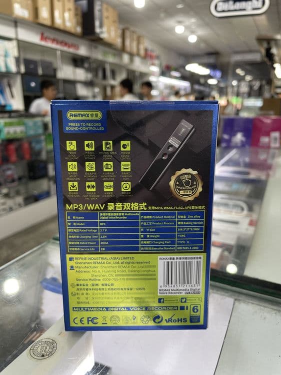 Диктофон remax RP3 64gb multimedia digital voice recorder 64GB — 3