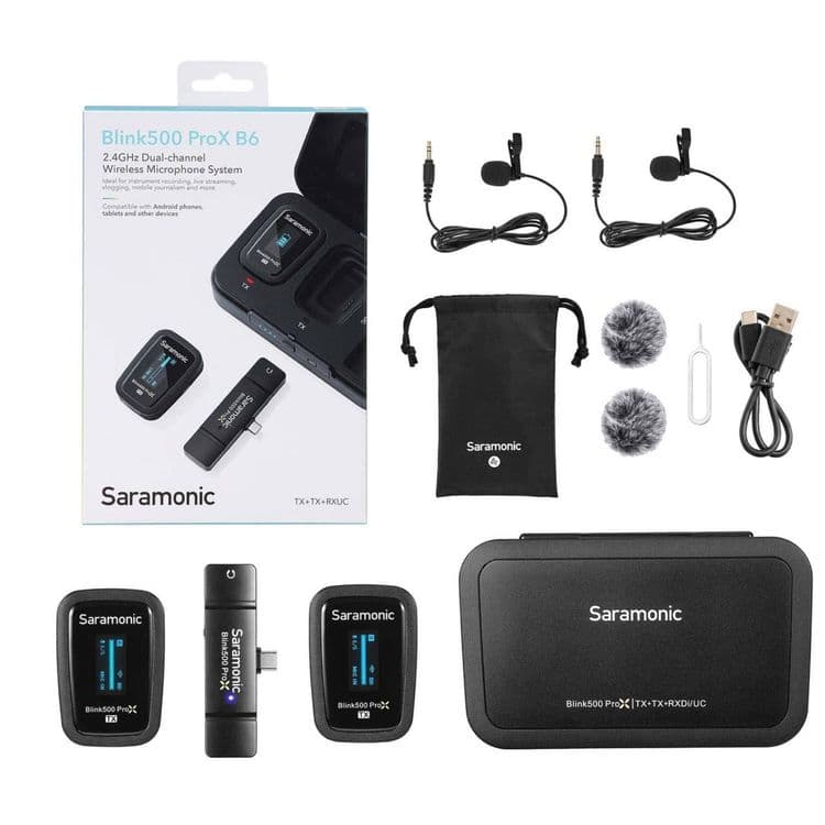 Saramonic blink 500,blink100 U2 b2+ mikrafon петличка iphone typce — 4