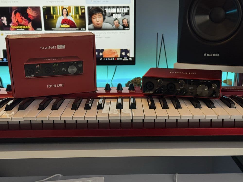 Focusrite Scarlett 2i2 3rd gen yangi kam ishlatilgan — 3