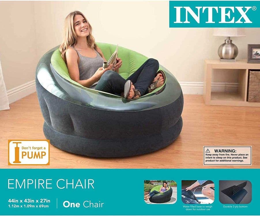 Кресло надувное. Intex-112x109x69см. Доставка бесплатно — 1