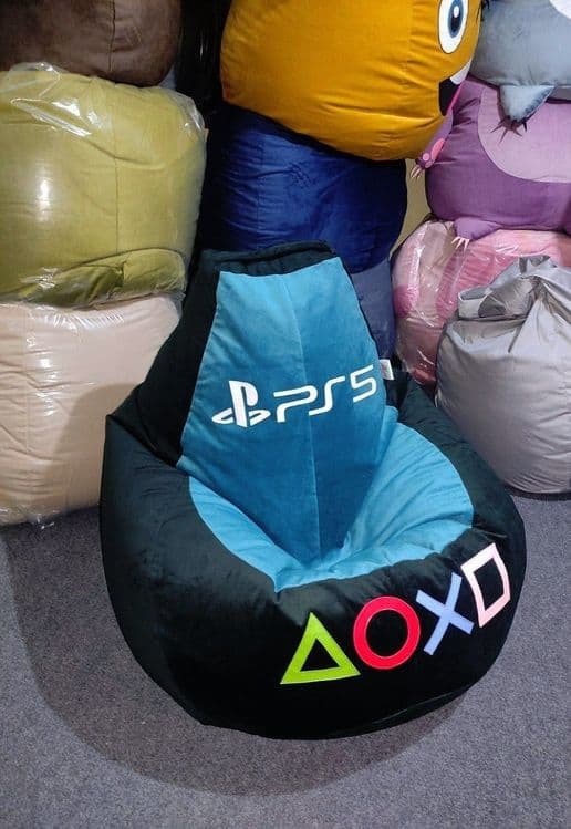 Бескаркасное кресло. Кресло мешок. Бинбэг Бинбег. PlayStation — 5