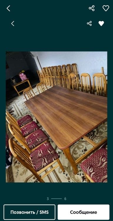 Стол ва стуллар качественный — 6