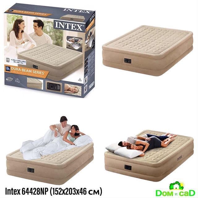 INTEX Оригинальный Надувной кровать  (203×152×46). Бесплатно доставка — 3