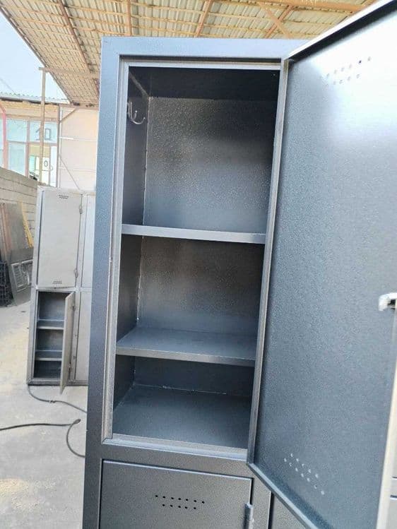 шкаф железный металлический  для документов  и раздевалки  185x80x80см — 8
