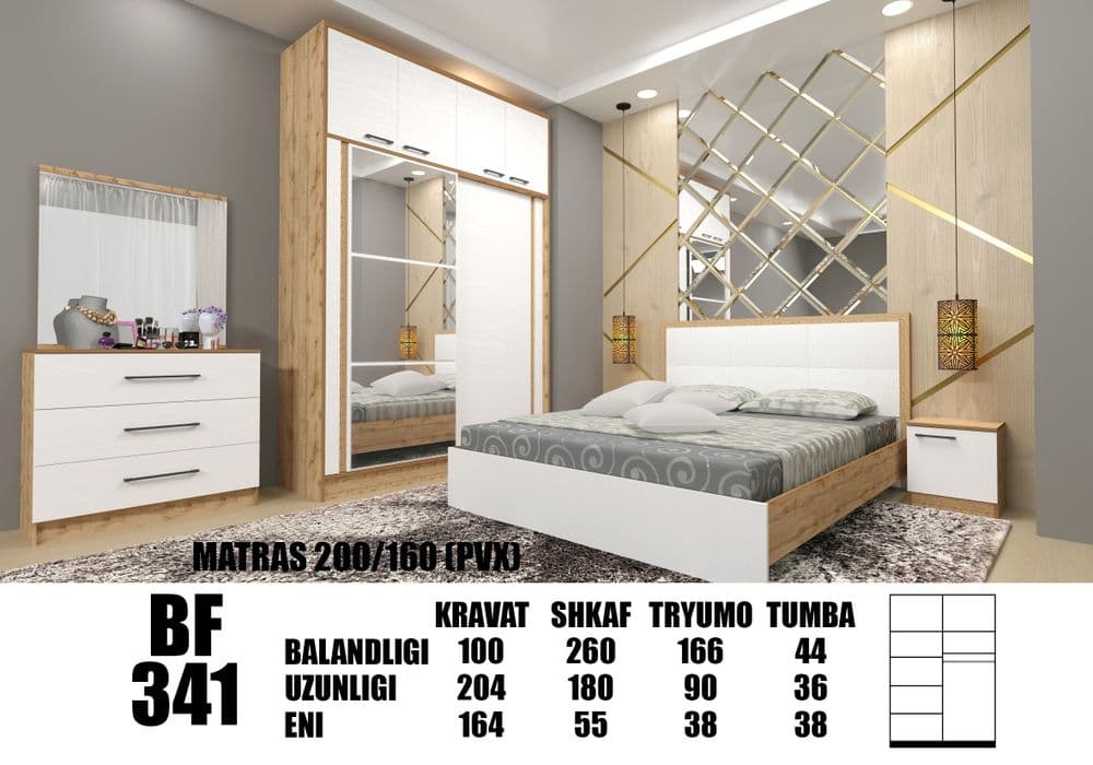 Mebel spalniy garnitura kamplekt hay tek — 6