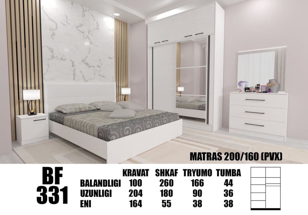 Mebel spalniy garnitura kamplekt hay tek — 8