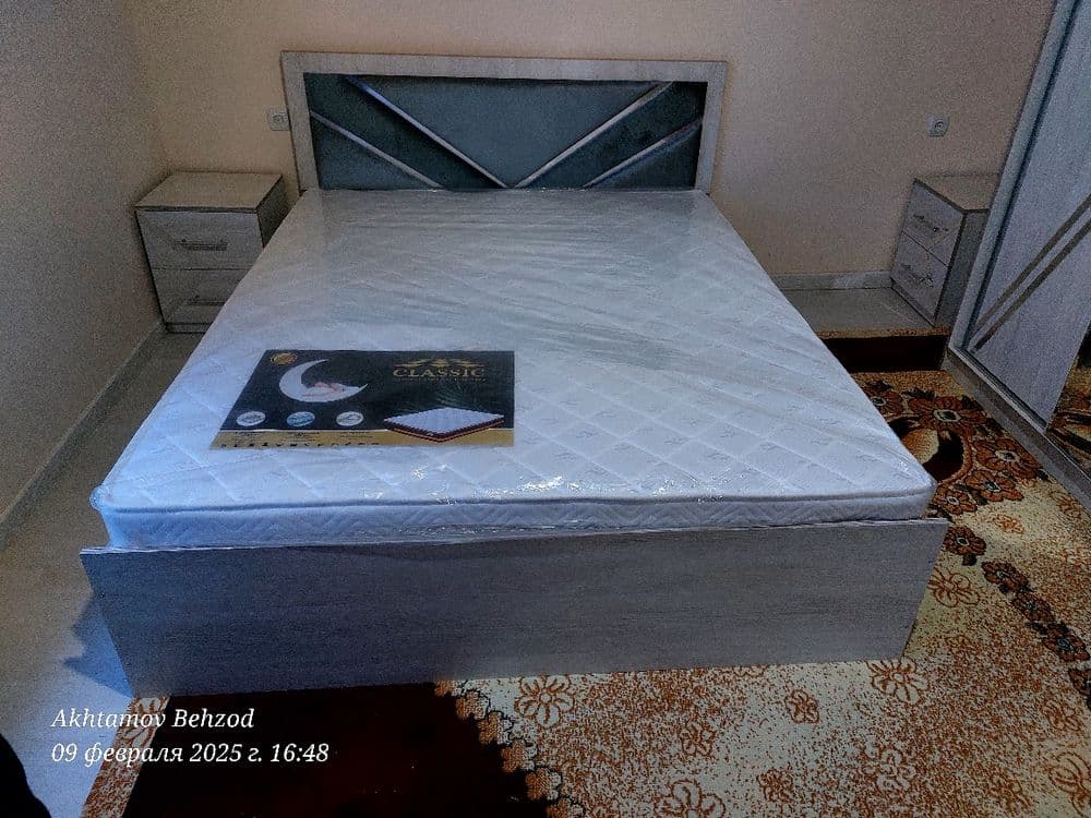 Dvuxspalniy krovat , 2kishilik yotok kravat двухспалний  bez matras — 5
