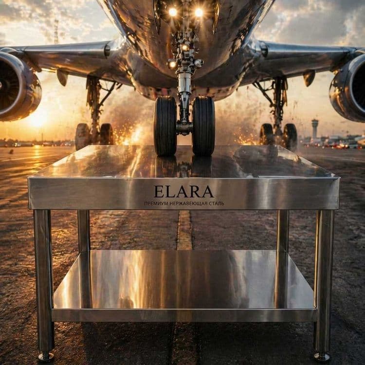 ELARA Premium: Стол-Остров из Нержавейки / Nerjaveyka Lux. Яшнабад — 5