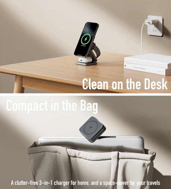 KUXIU X40 3-in-1 MagSafe Foldable Charging Stand sotiladi. — 6