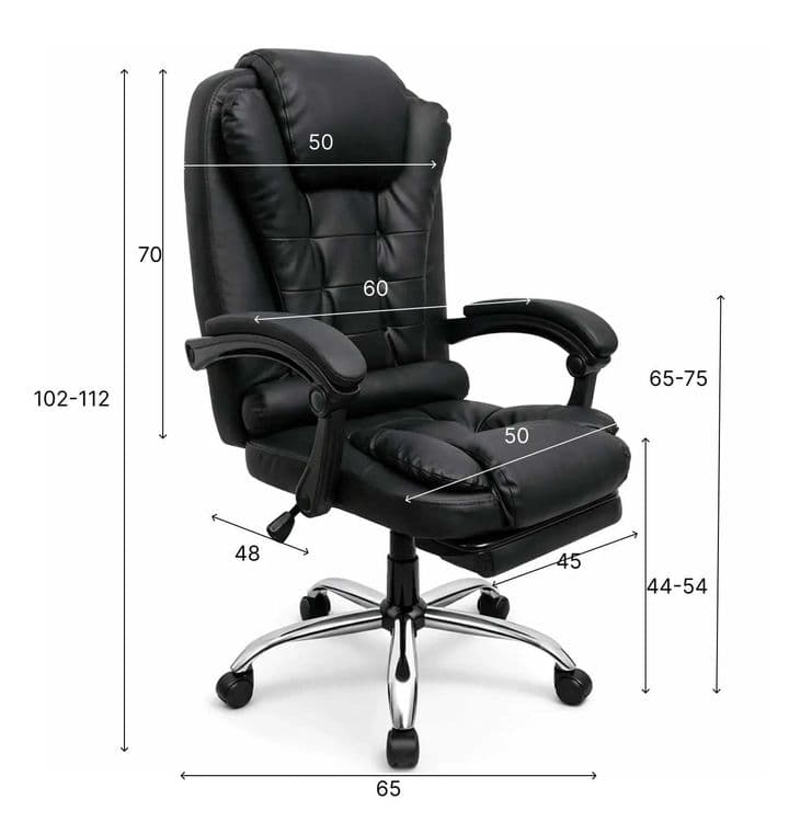 Кресло руководительское VIBRO MASSAGE черный — 2
